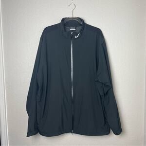 NIKE GOLF Black Windbreaker Rain Resistant Jacket Size XXL
